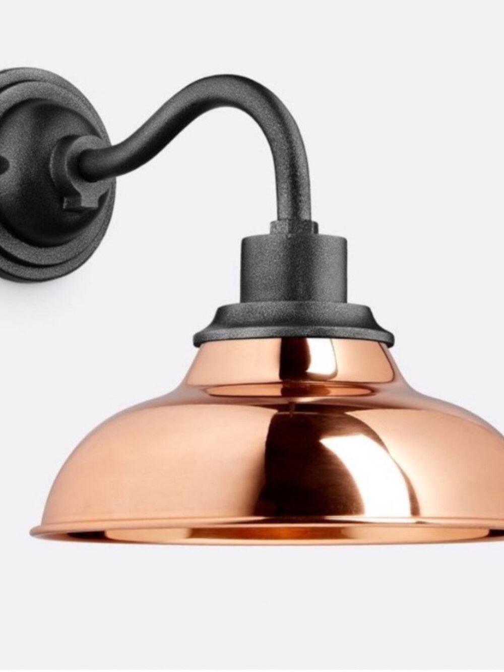 Rejuvenation Carson Small Gooseneck Wall Sconce 12” New in Box Set of 2 Base Onl